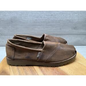 Women’s Bobs from Sketchers Memory Foam Slip-On Brown Shoes Size 9.5